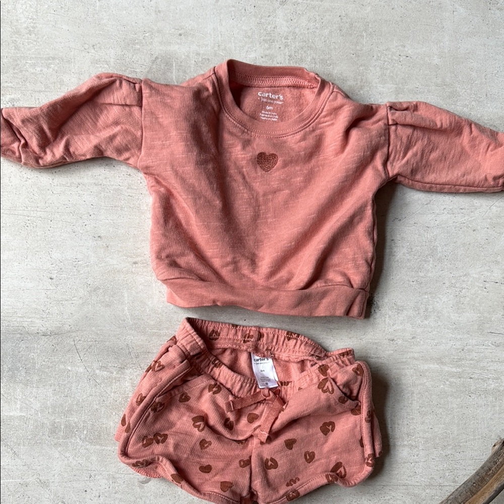 Carter's Pink Heart Baby Outfit
